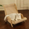 Sisal Cat Lounge Chair Sofa Kitten Hammock Pet Scratching Post Pad Sleep Bed UK