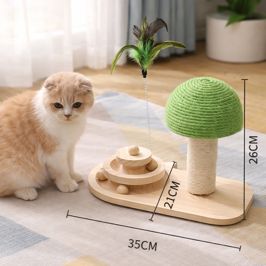 Wooden Cat Enrichment Tree